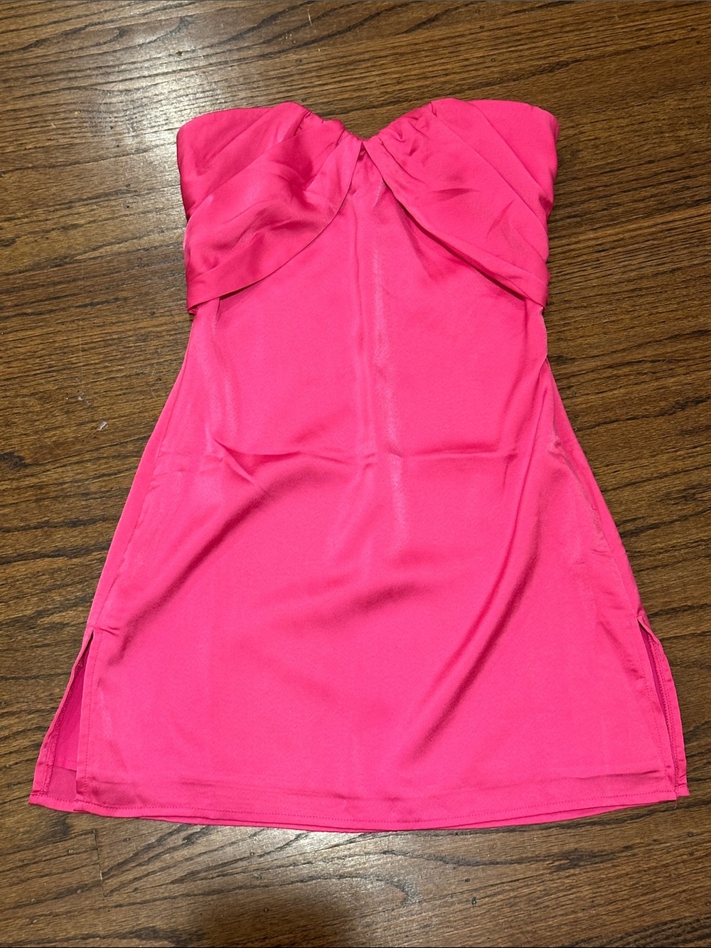 New! Princess Polly Hot Pink Irena Strapless Mini Dress size 2